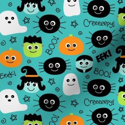 halloween cuties teal » halloween