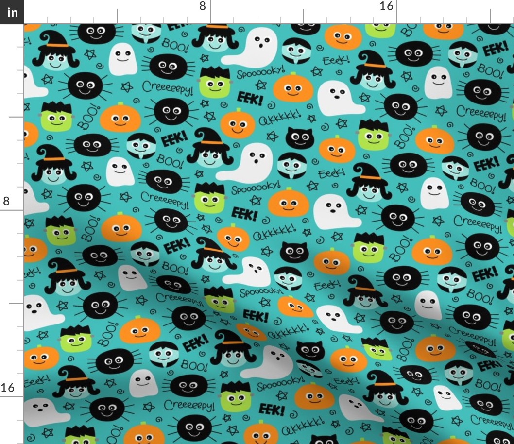 halloween cuties teal » halloween