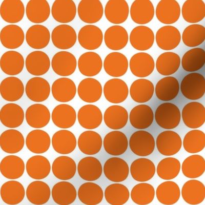 dots orange and white