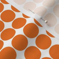 dots orange and white