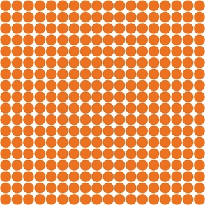 dots orange and white