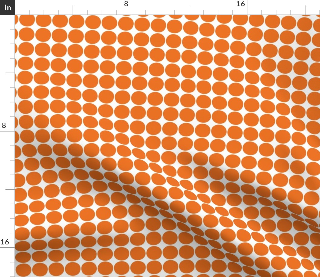 dots orange and white