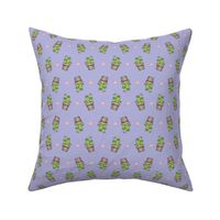 Kawaii Cacti on Purple