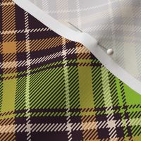 Fantasy green tartan, diagonal