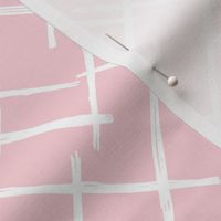 Abstract geometric raster checkered diagonal stripes stroke and lines trend pattern grid pink
