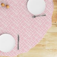 Abstract geometric raster checkered diagonal stripes stroke and lines trend pattern grid pink