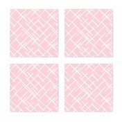 Abstract geometric raster checkered diagonal stripes stroke and lines trend pattern grid pink