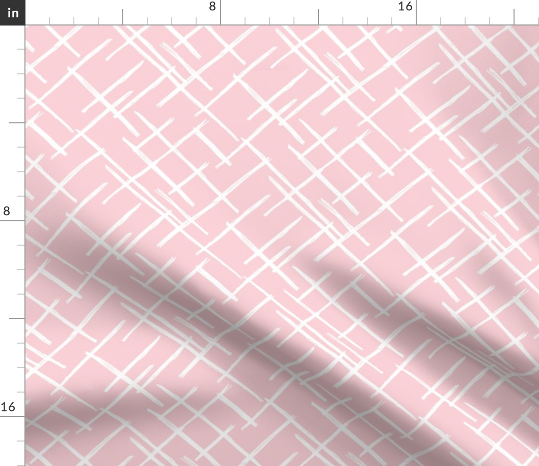 Abstract geometric raster checkered diagonal stripes stroke and lines trend pattern grid pink
