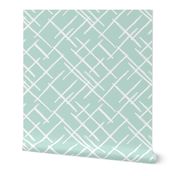 Abstract geometric raster checkered diagonal stripes stroke and lines trend pattern grid mint green