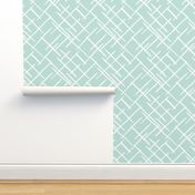 Abstract geometric raster checkered diagonal stripes stroke and lines trend pattern grid mint green
