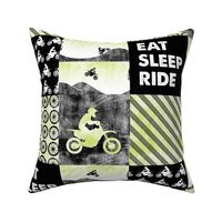 Motocross Patchwork - EAT SLEEP RIDE - green