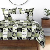 Motocross Patchwork - EAT SLEEP RIDE - green