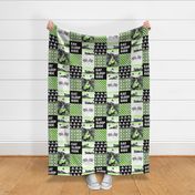 Motocross Patchwork - EAT SLEEP RIDE - bright green