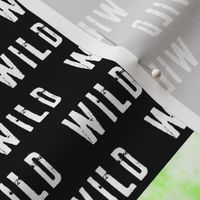 Motocross Patchwork - Stay Wild -  Bright Green