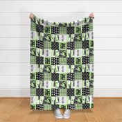 Motocross Patchwork - Stay Wild -  Bright Green (90)