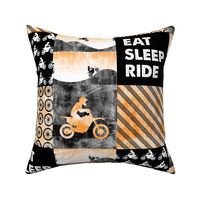 Motocross Patchwork - EAT SLEEP RIDE - orange