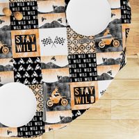 Motocross Patchwork - Stay Wild -  Orange