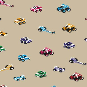 Pixel Art Race Cars for Kids