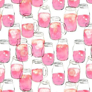 (small scale) watercolor pink lemonade