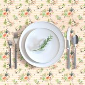 Cactus Floral – Blush Peach Stripe