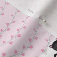Purrrfect Kitten Patchwork Quilt - Pink & Black Purrrfect... just like my mama