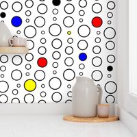 Mondrian Inspired Circle Design