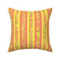 CSMC5 - Marbled  Stripes in Creamy Yellow and Orange