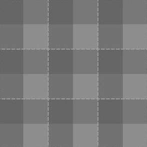 Checks N Stitches: Gray/Grey Check, Checkered Pattern