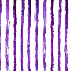 Grungy purple stripes, vertical || watercolor minimal pattern