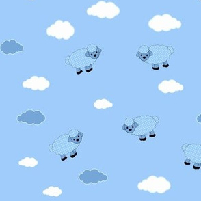Baby Sheep Collection, Sheeps and clouds
