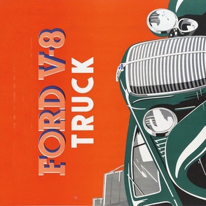 4-12 Ford V-8 Truck Poster -27x18
