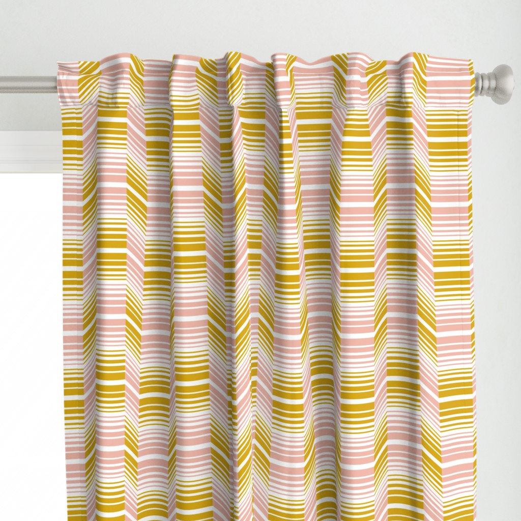 Delineate - Blush Mustard Bauhaus Geometric