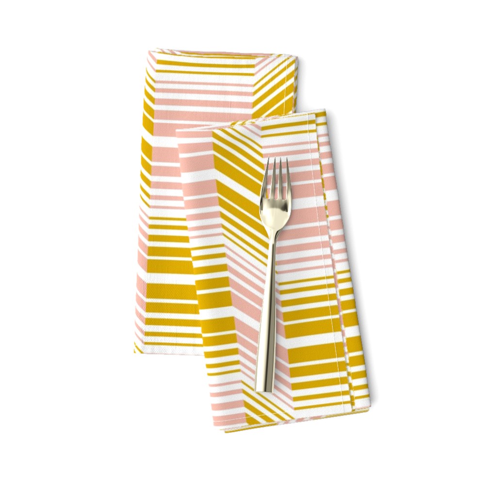 Delineate - Blush Mustard Bauhaus Geometric