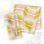 Delineate - Blush Mustard Bauhaus Geometric