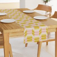 Delineate - Blush Mustard Bauhaus Geometric