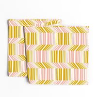 Delineate - Blush Mustard Bauhaus Geometric