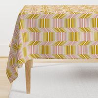 Delineate - Blush Mustard Bauhaus Geometric