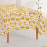 Delineate - Blush Mustard Bauhaus Geometric