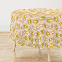 Delineate - Blush Mustard Bauhaus Geometric