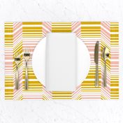 Delineate - Blush Mustard Bauhaus Geometric