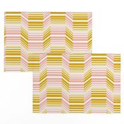 Delineate - Blush Mustard Bauhaus Geometric