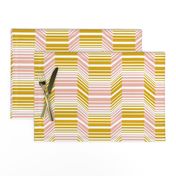 Delineate - Blush Mustard Bauhaus Geometric