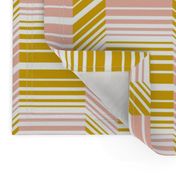 Delineate - Blush Mustard Bauhaus Geometric