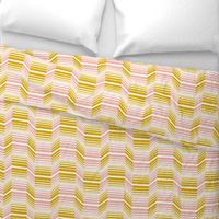 Delineate - Blush Mustard Bauhaus Geometric