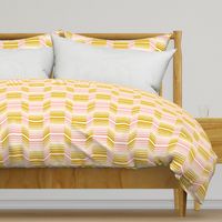 Delineate - Blush Mustard Bauhaus Geometric