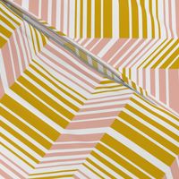 Delineate - Blush Mustard Bauhaus Geometric