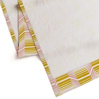 Delineate - Blush Mustard Bauhaus Geometric