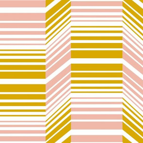 Delineate - Blush Mustard Bauhaus Geometric