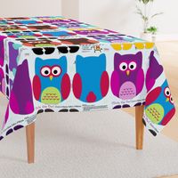 Olivia the Owl Cut and Sew Pillow Purple