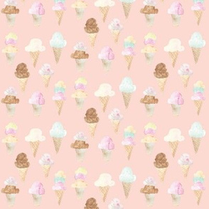 ice cream cones pink mini